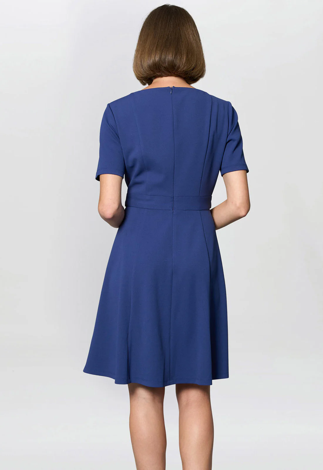 Gina Bacconi Light Navy Elise Belted Shift Dress - Image 3