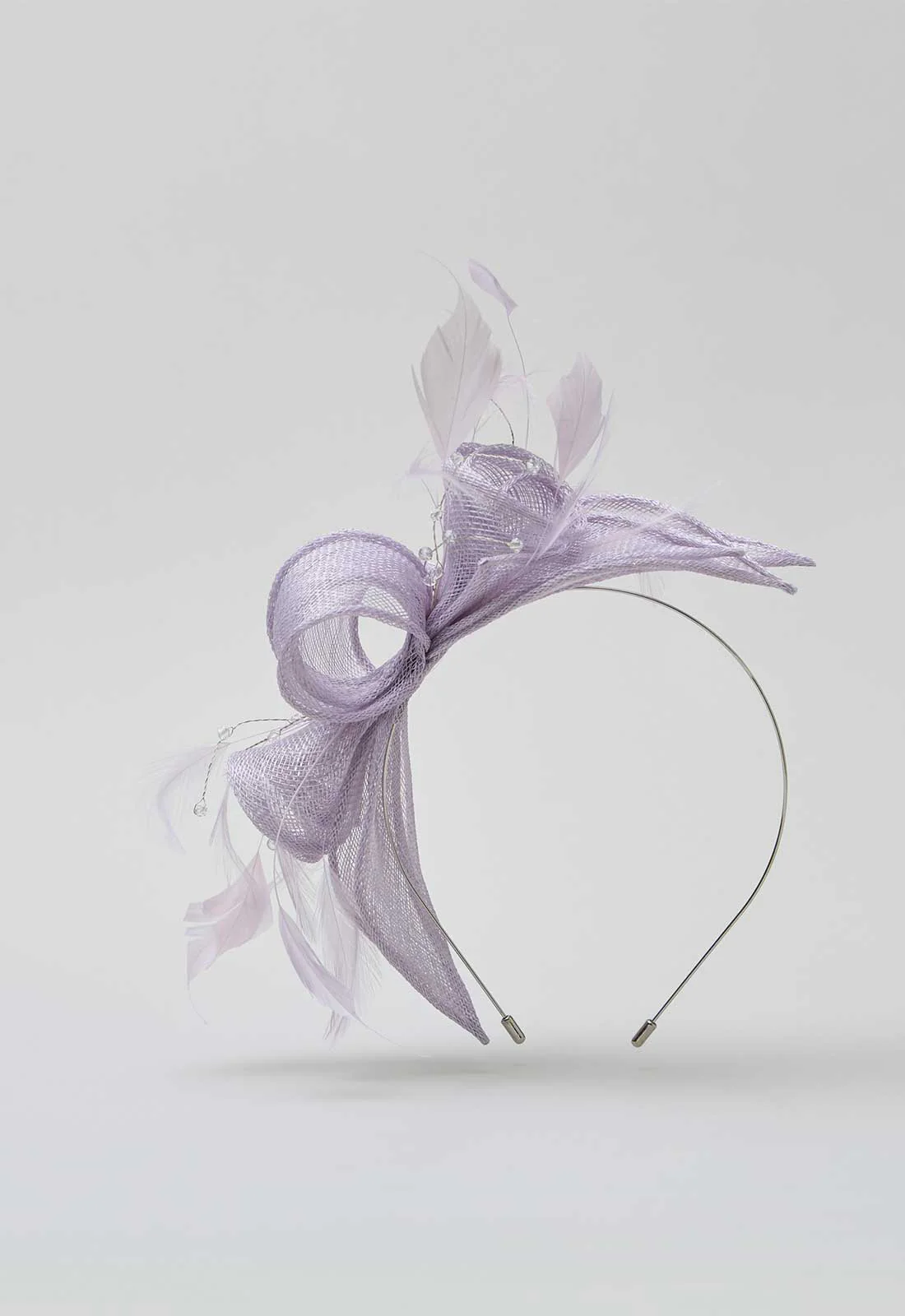 Gina Bacconi Lilac Medium Disc Fascinator - Image 2