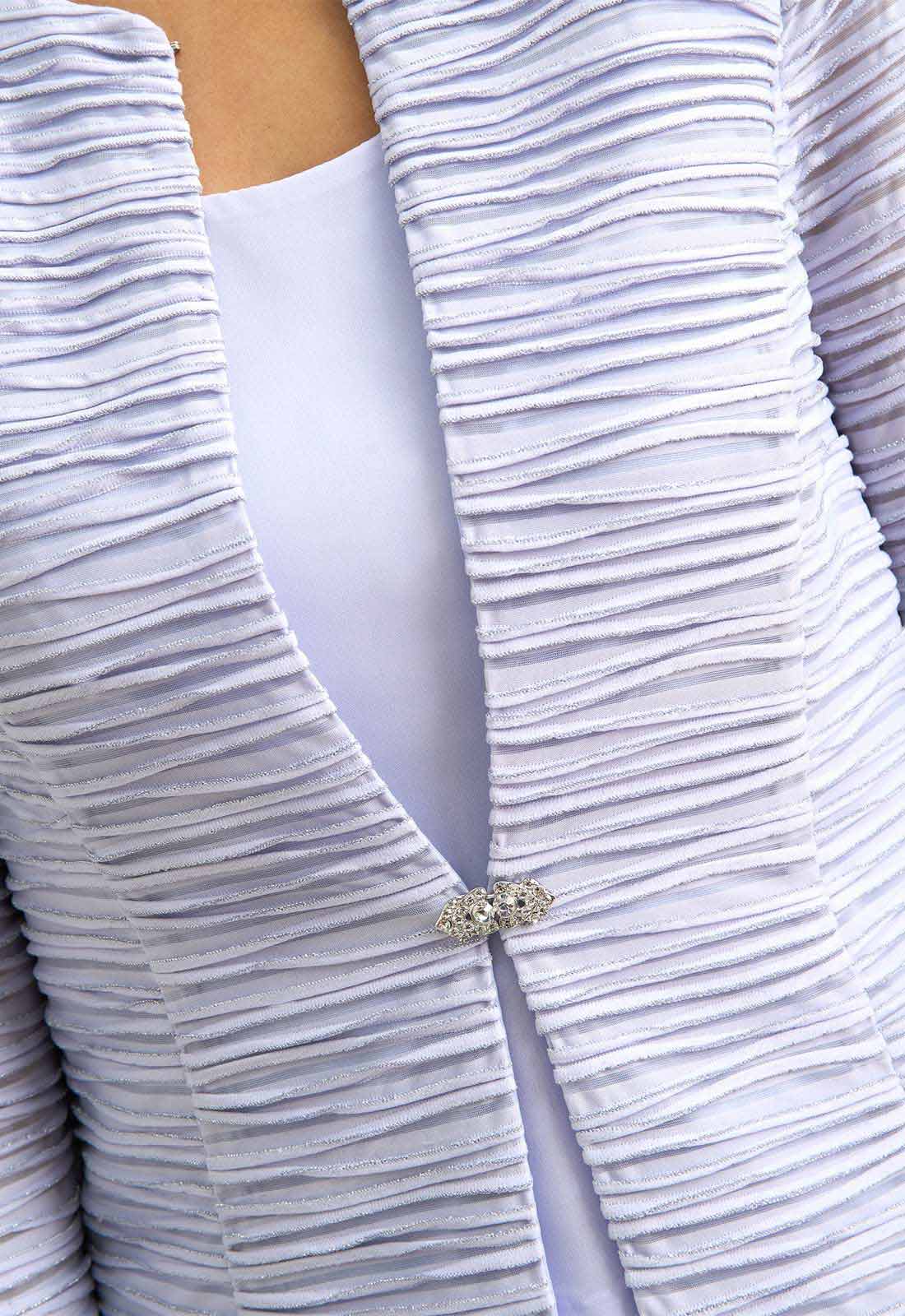 Gina Bacconi LILAC Page Fancy Jacket & Chiffon Dress - Image 4