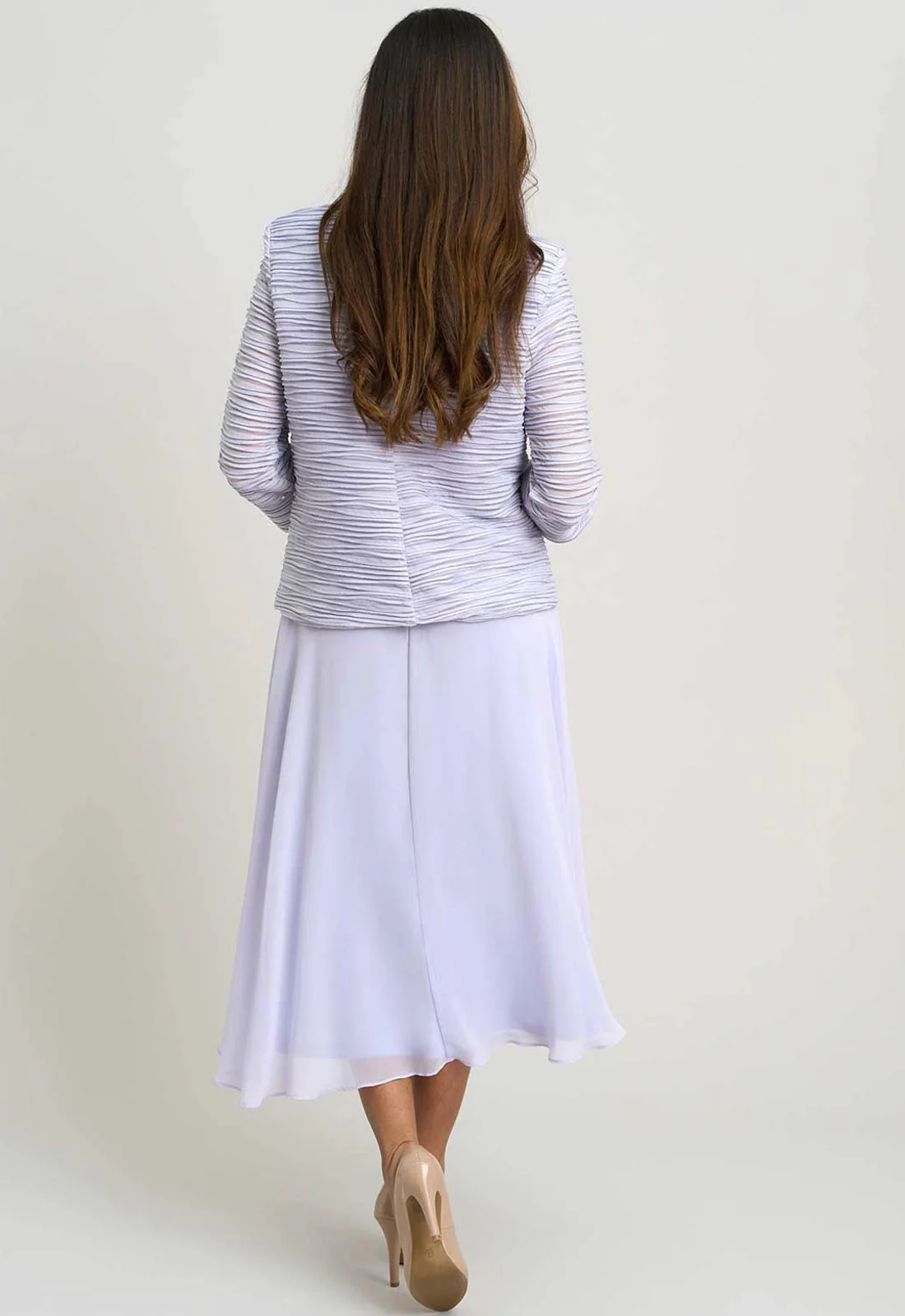 Gina Bacconi LILAC Page Fancy Jacket & Chiffon Dress - Image 5