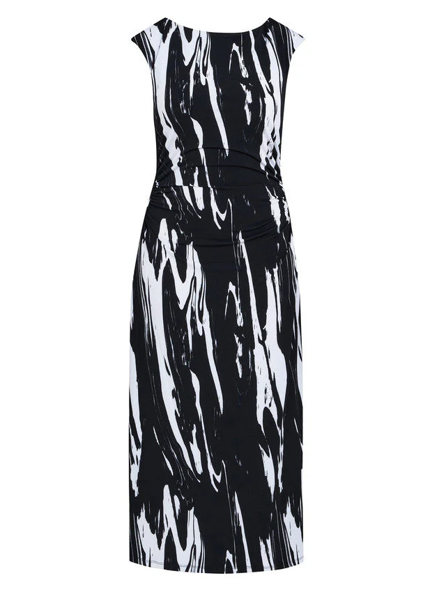 Gina Bacconi Lucia Abstract Print Dress - Image 6