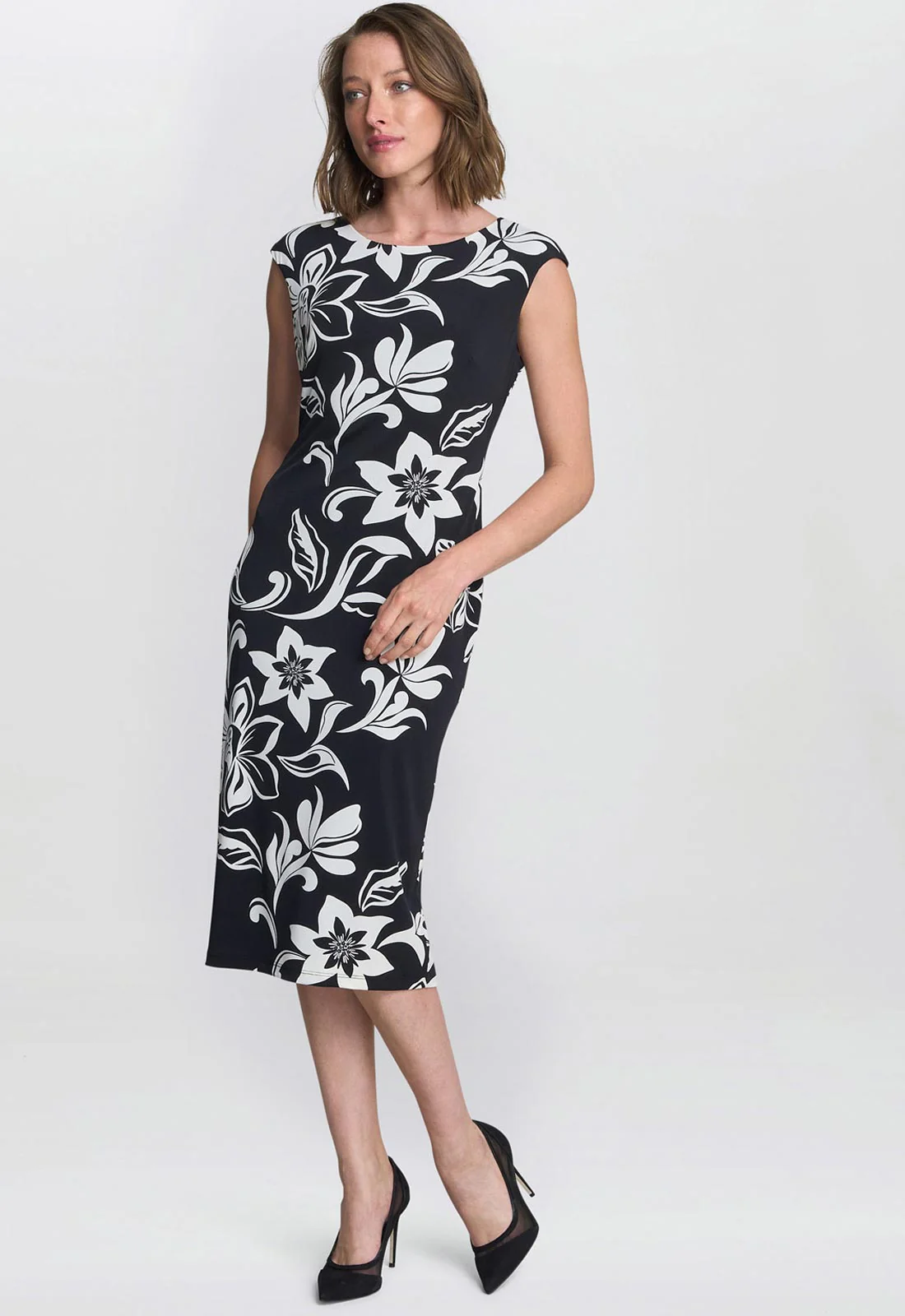 Gina Bacconi Marjorie Floral Shift Dress - Image 2