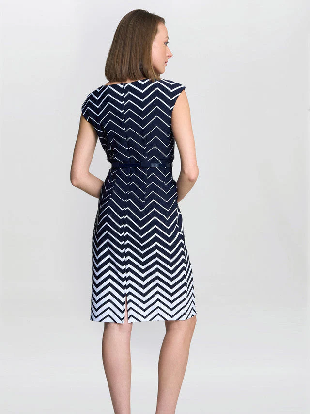 Gina Bacconi Minnie Abstract Print Dress - Image 2