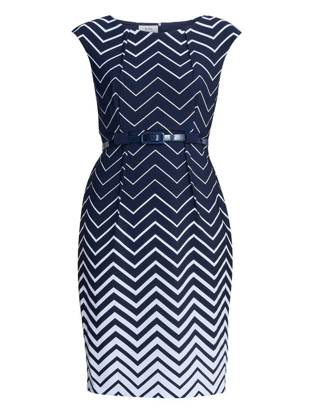 Gina Bacconi Minnie Abstract Print Dress - Image 5