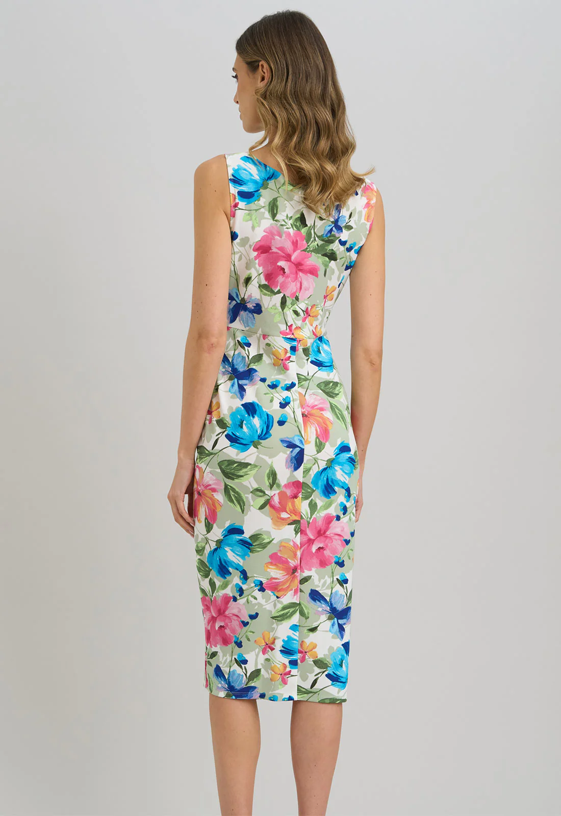 Gina Bacconi MULTI Roma Twist Knot Floral Dress - Image 3