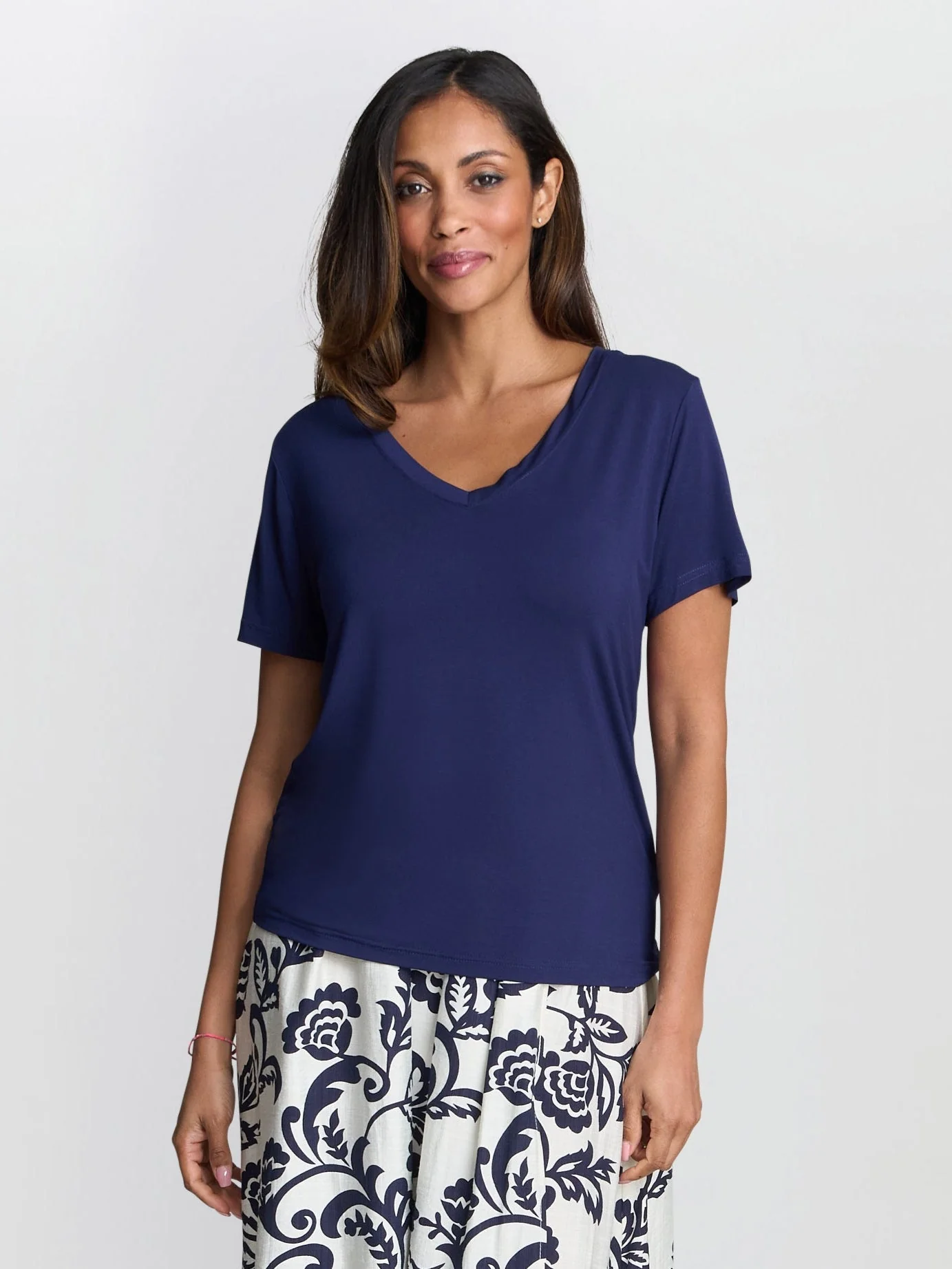 Gina Bacconi Navy Drew Navy T-Shirt
