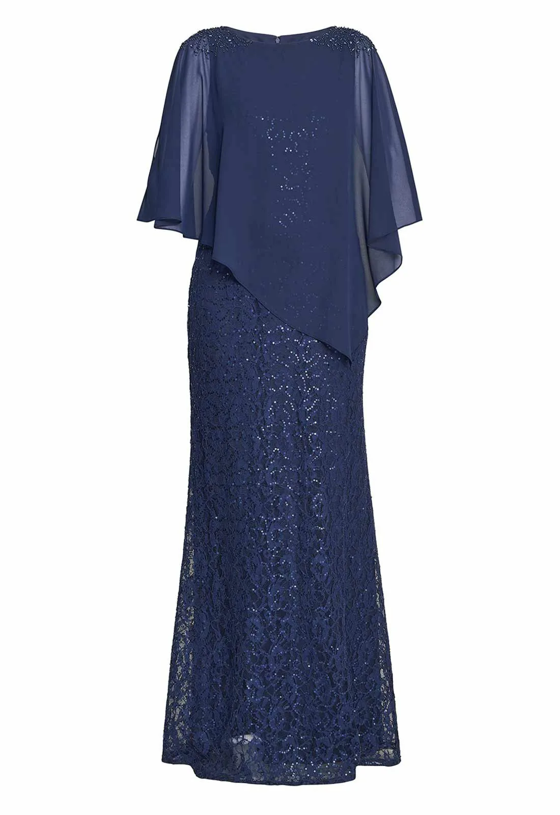 Gina Bacconi Navy Ginger Maxi Dress - Image 3