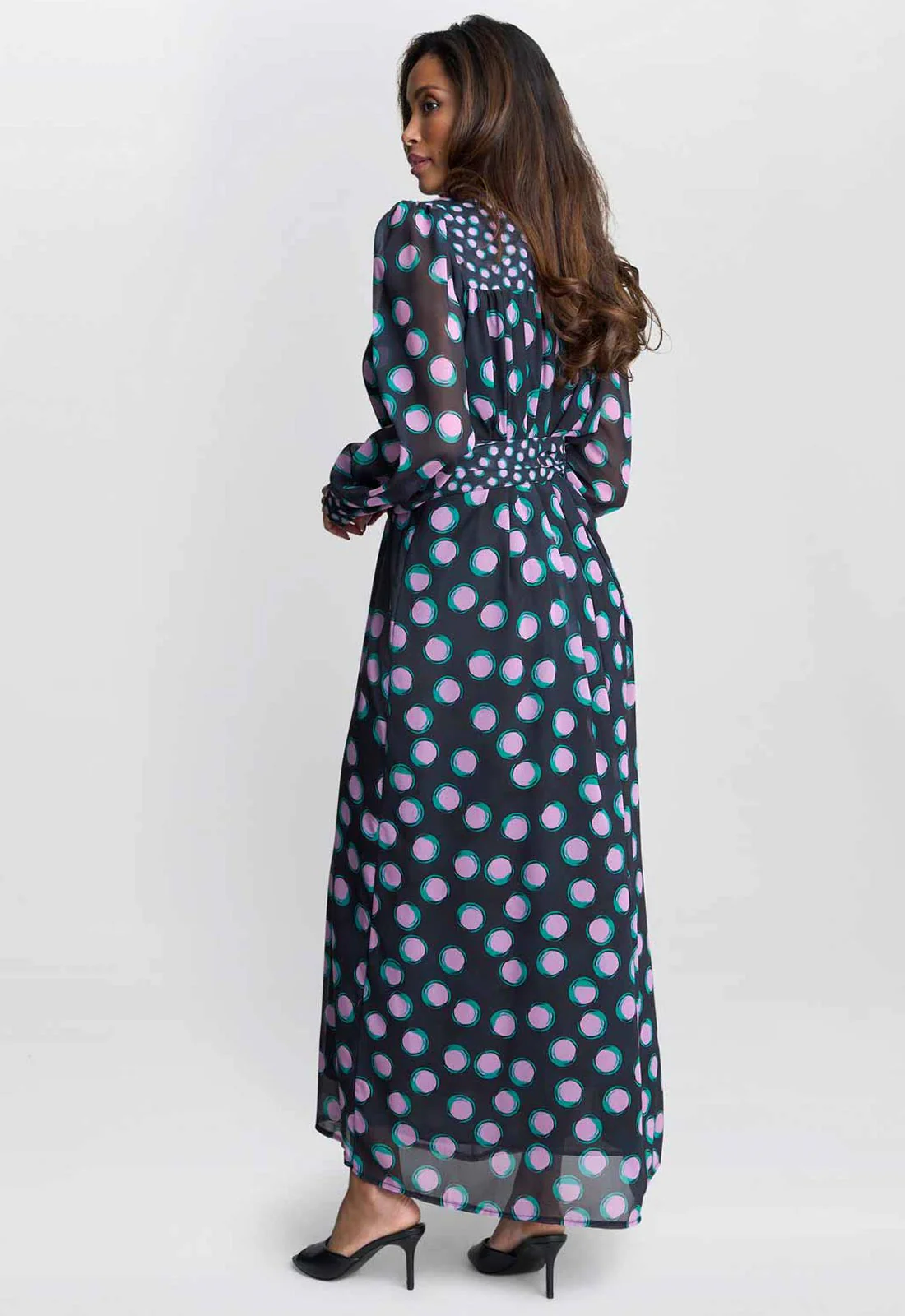 Gina Bacconi Navy / Multi Renata Boho Dress - Image 3