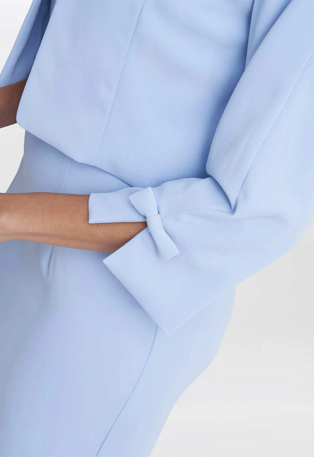 Gina Bacconi Nordic Blue Corinne Crepe Dress And Jacket - Image 6