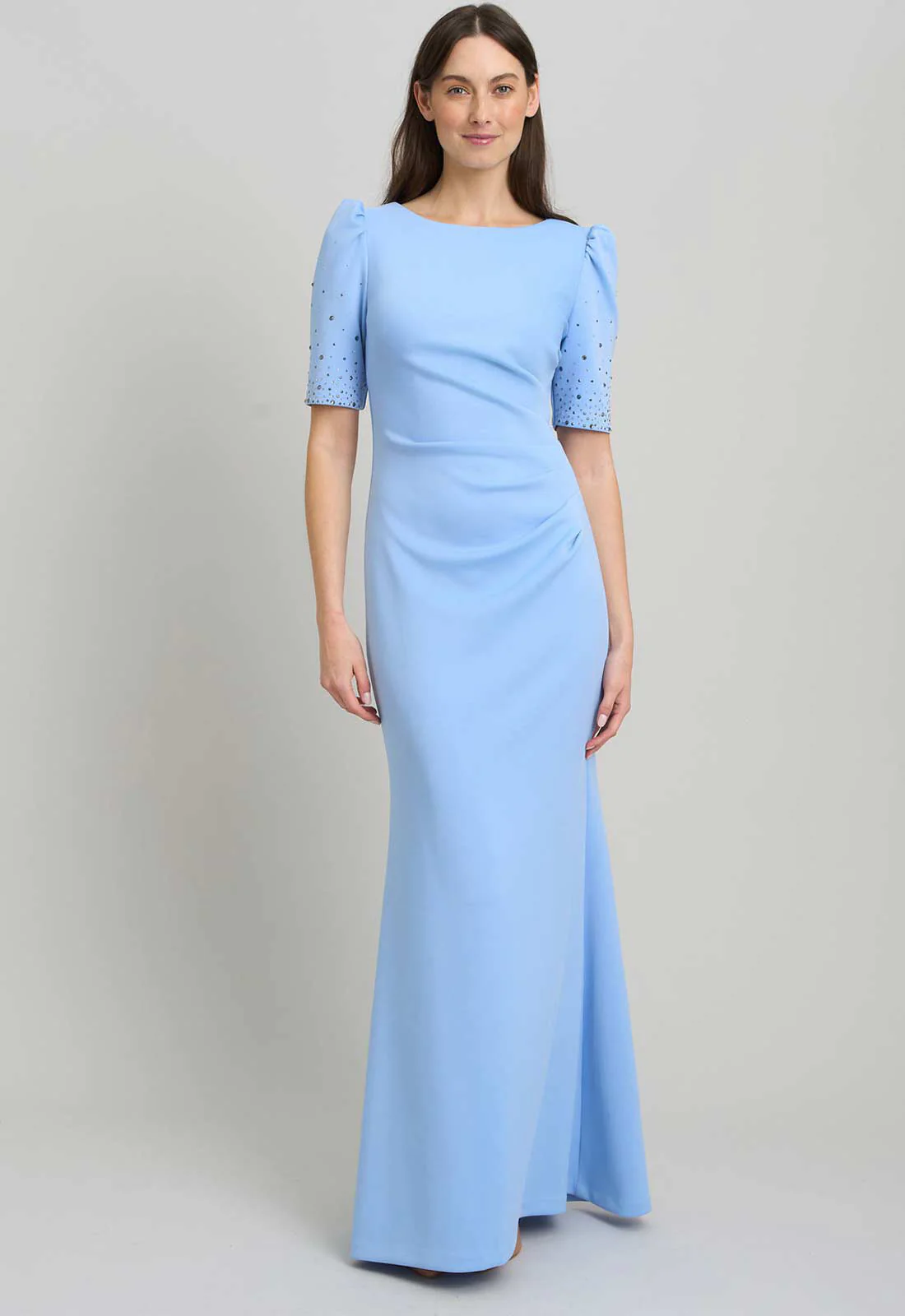 Gina Bacconi PERRI Jadie Maxi Dress With Beaded Sleeves - Image 3