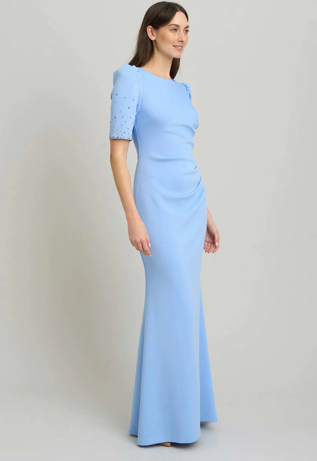 Gina Bacconi PERRI Jadie Maxi Dress With Beaded Sleeves - Image 5