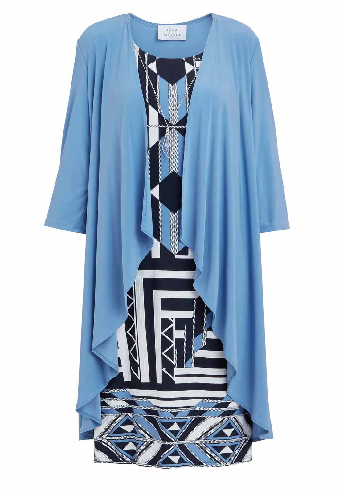 Gina Bacconi Perri Tatum Print Jacket And Dress - Image 5