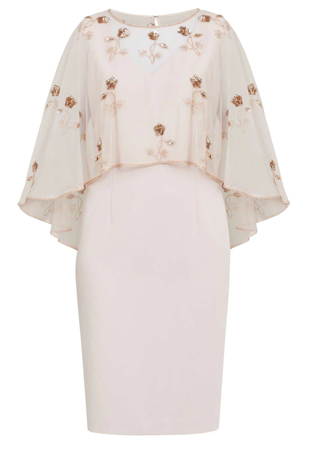 Gina Bacconi Pink Rose Cocktail Dress - Image 4