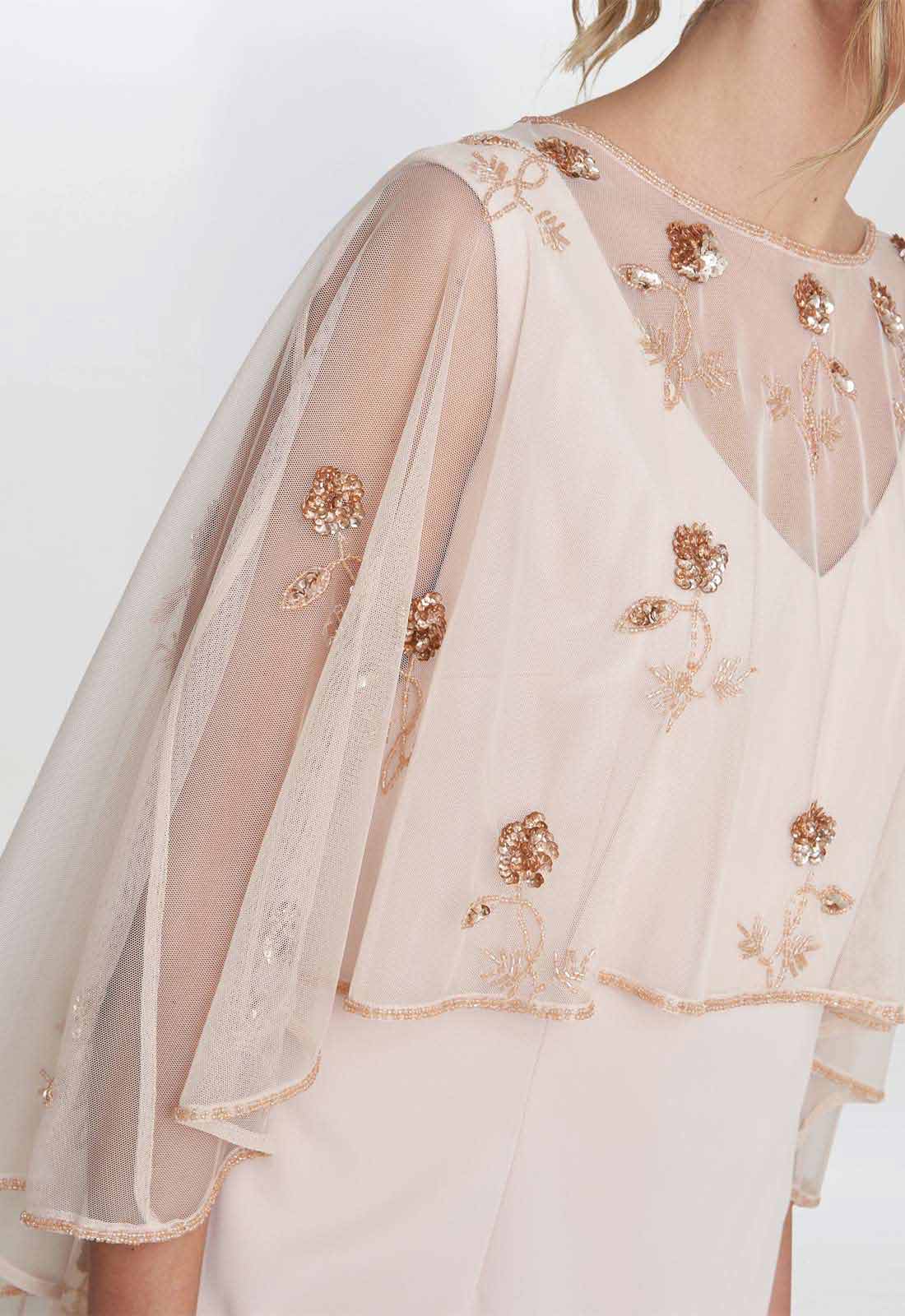 Gina Bacconi Pink Rose Cocktail Dress - Image 5