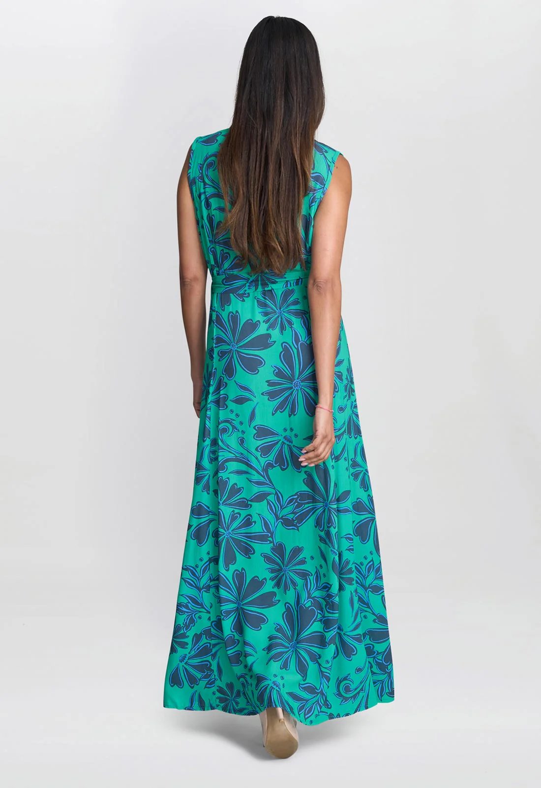 Gina Bacconi Blue Reagan Long Shirt Dress - Image 3