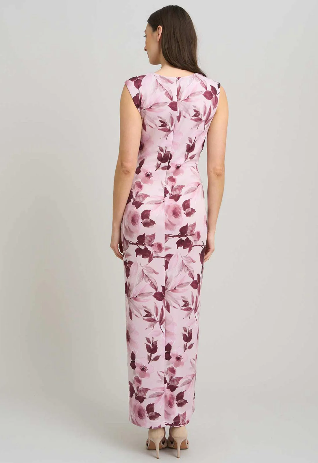 Gina Bacconi ROSE Perla Stretch Floral Diamante Trim Maxi Dress - Image 3