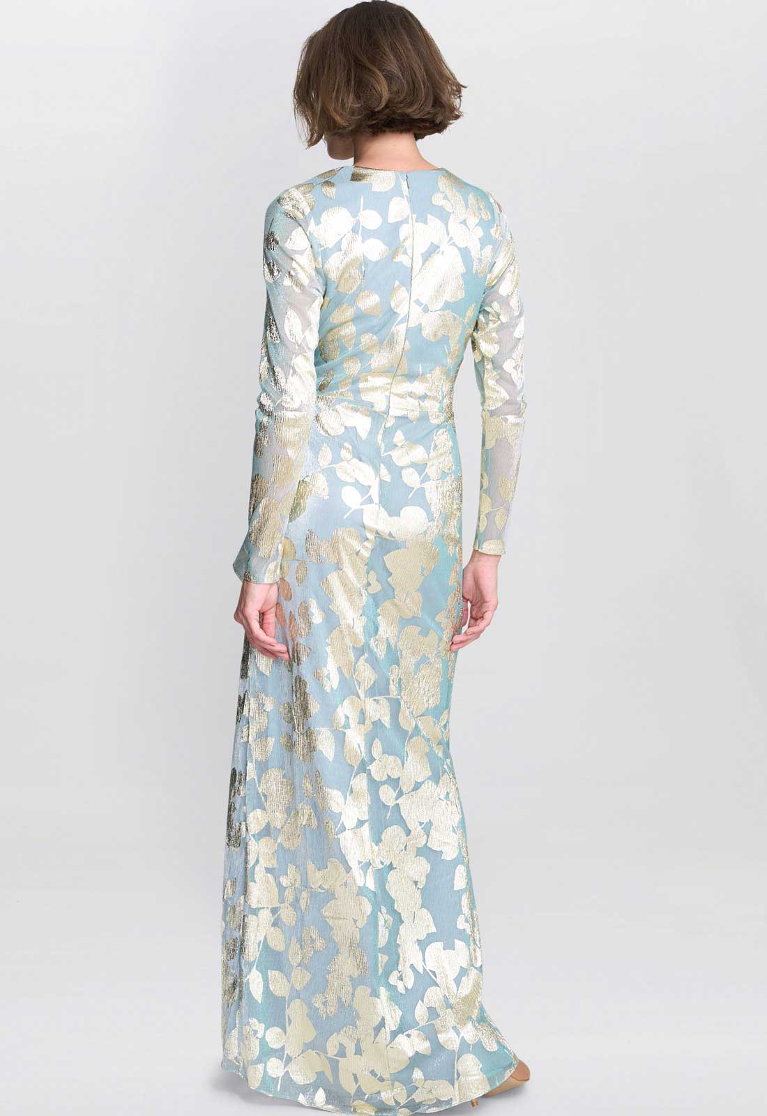 Gina Bacconi Sage Kamala Foil Maxi Dress - Image 5