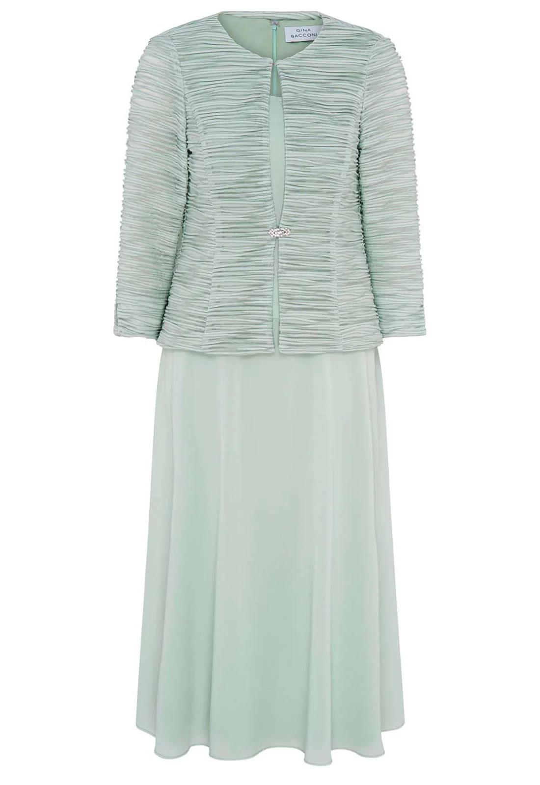 Gina Bacconi SAGE Page Fancy Jacket & Chiffon Dress - Image 4