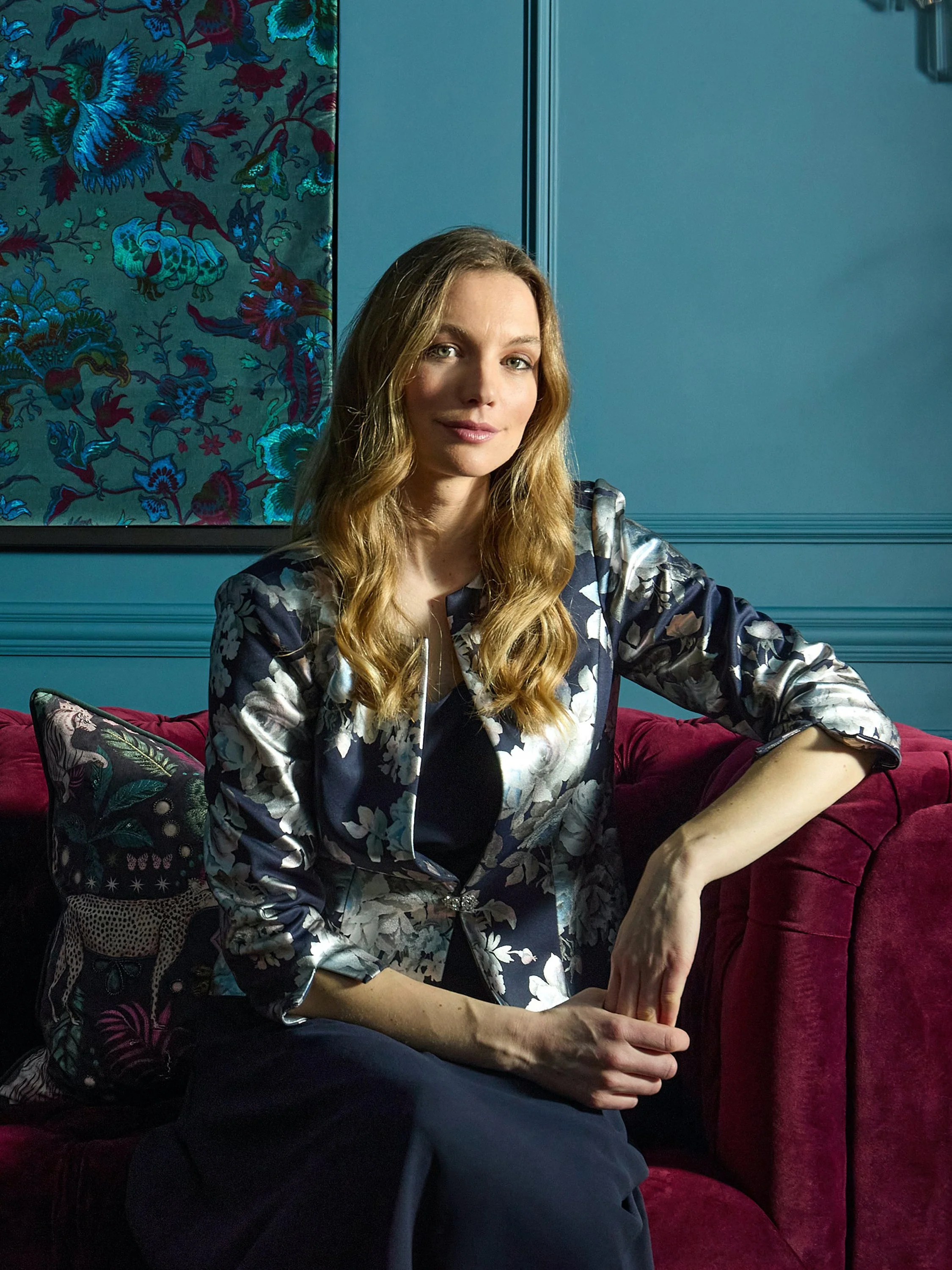 Gina Bacconi Sandra Floral Print Jacquard Jacket And Dress - Image 7