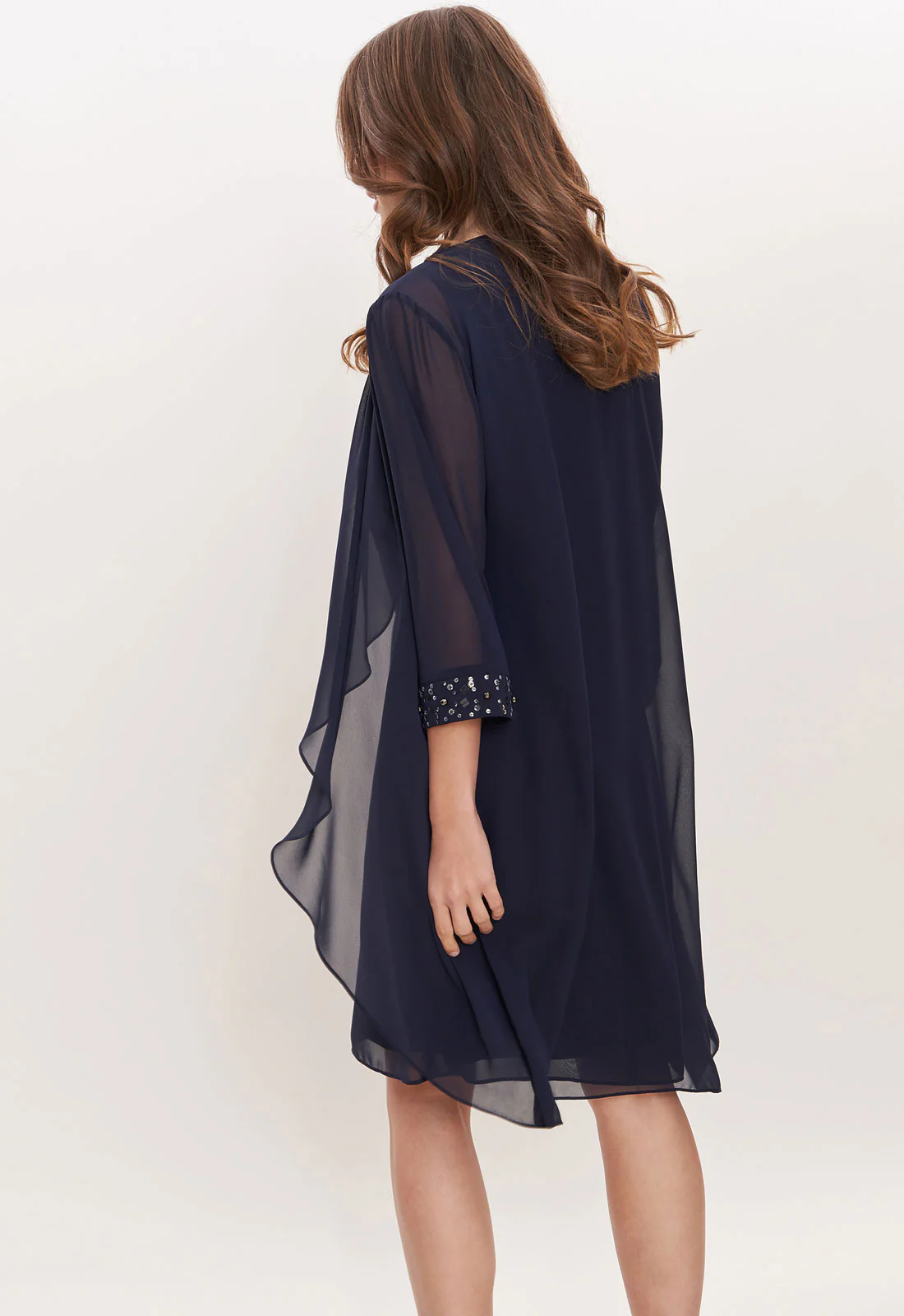 Gina Bacconi Spring Navy Joseline Dress and Jacket - Image 3