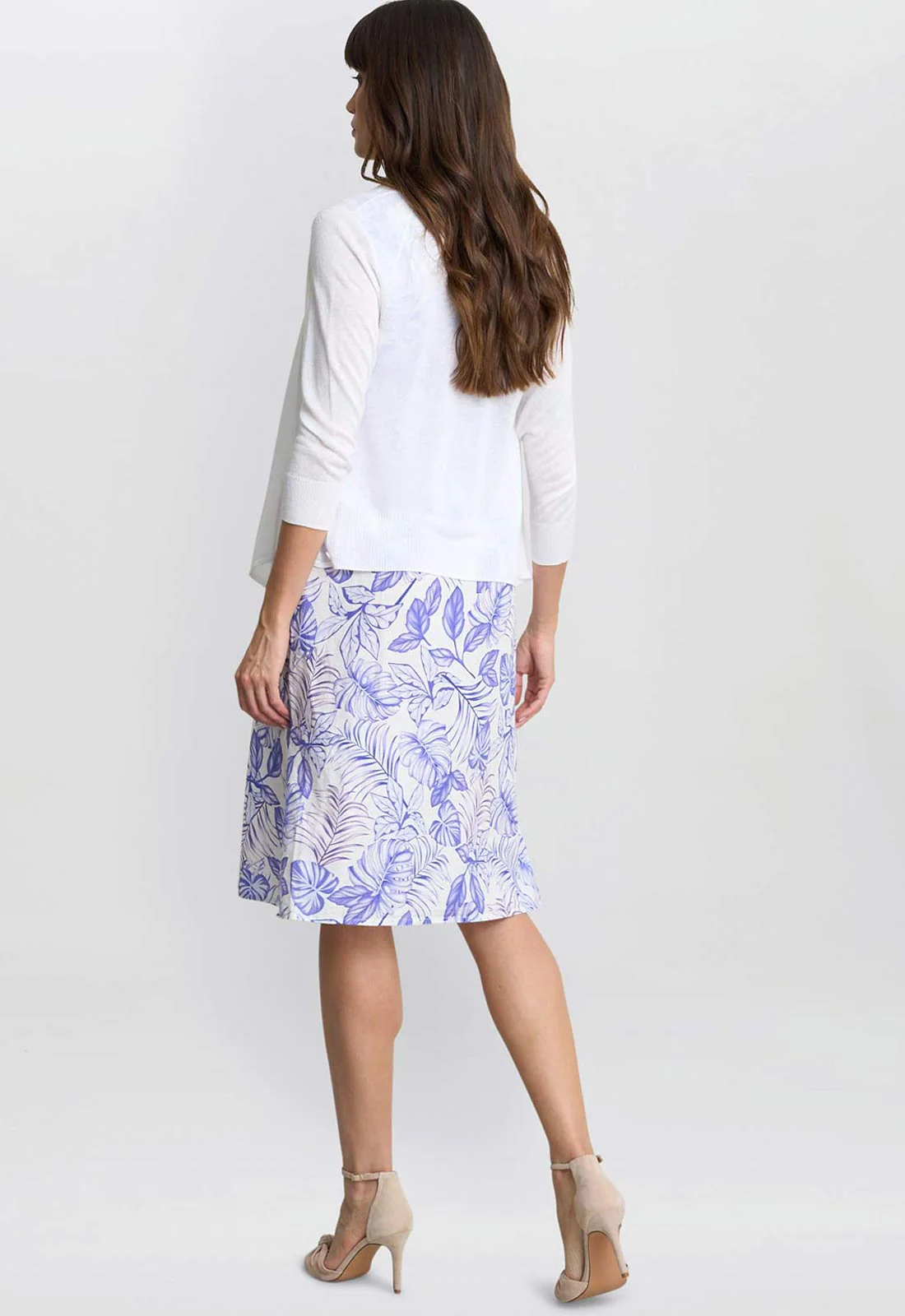 Gina Bacconi White Maya Wrap Top - Image 3