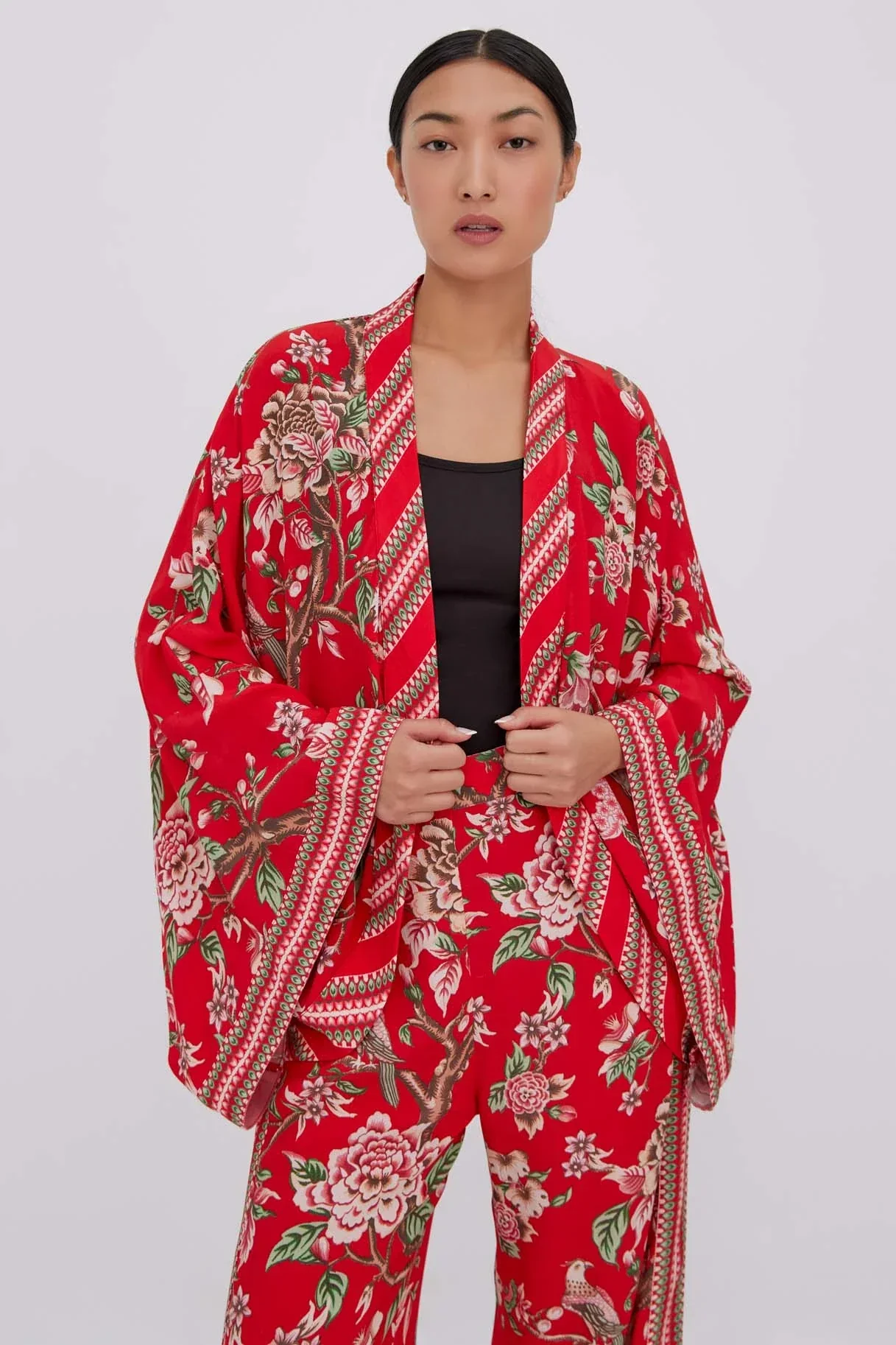 Raishma Studio Red Hallie Kimono - Image 2