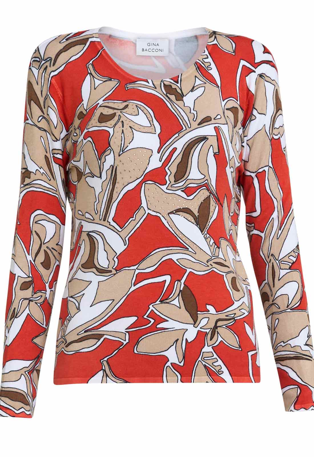 Gina Bacconi Jadelyn Floral Print Jumper - Image 2