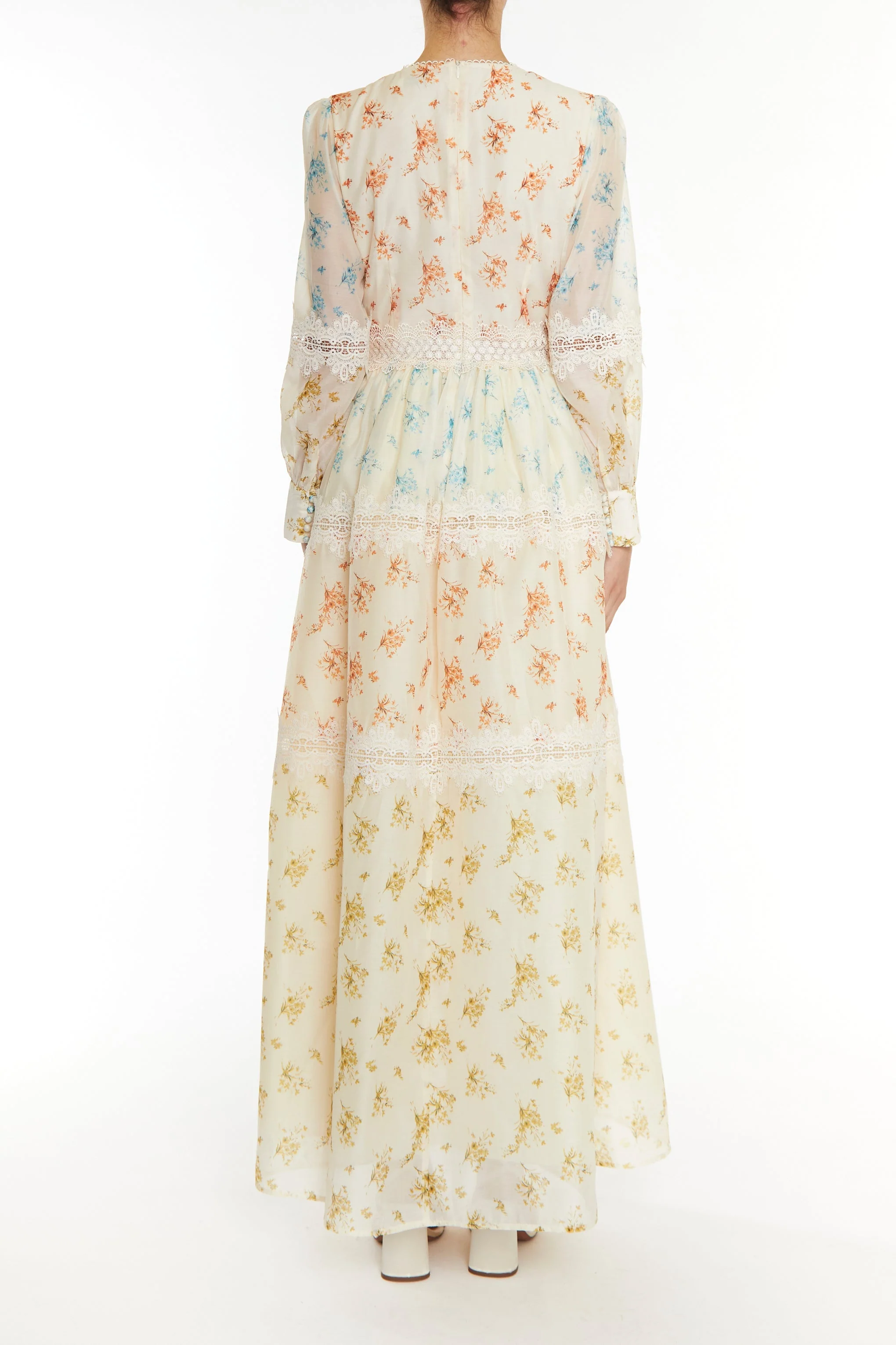 True Decadence Cream Joanna Maxi Dress - Image 2