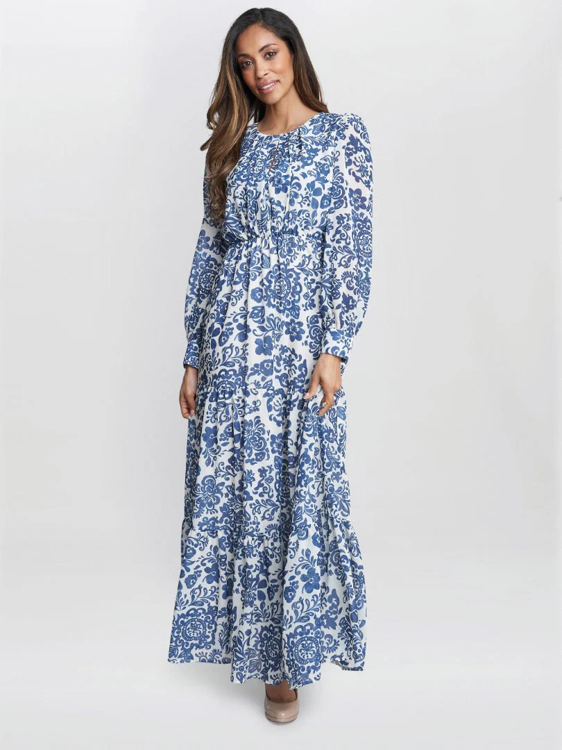Gina Bacconi Jojo Long Sleeve Dress