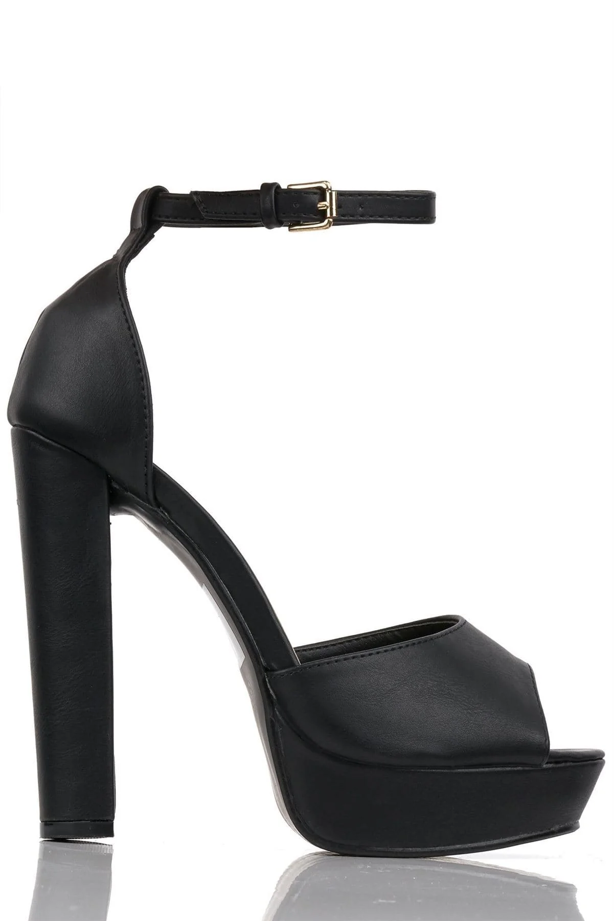 Miss Diva  Matt Black Kirti High Heel - Image 5