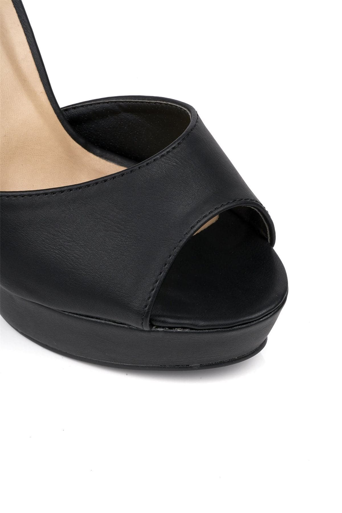 Miss Diva  Matt Black Kirti High Heel - Image 6