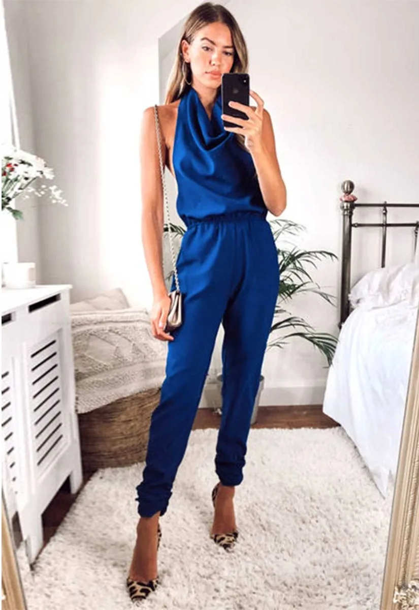 Lady Flare Blue Bella Jumpsuit - Image 8