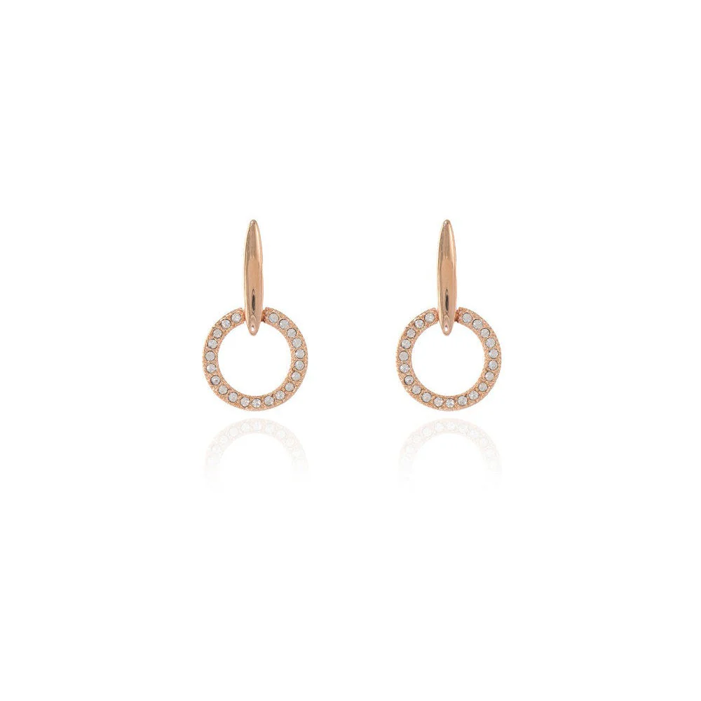Cachet London Lara Drop Rose Gold Earrings