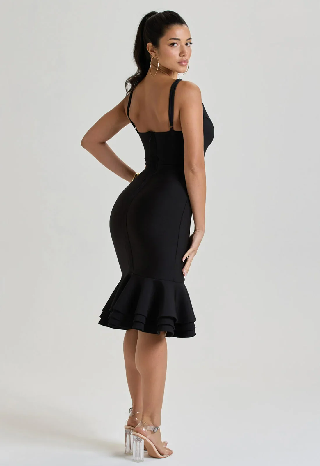 LBD Collection Black Jadore Dress - Image 3