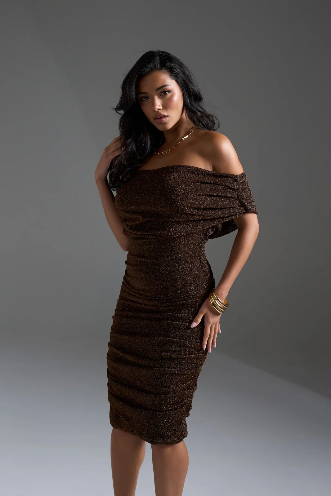 LBD Collection Copper Julia Cocktail Dress - Image 6