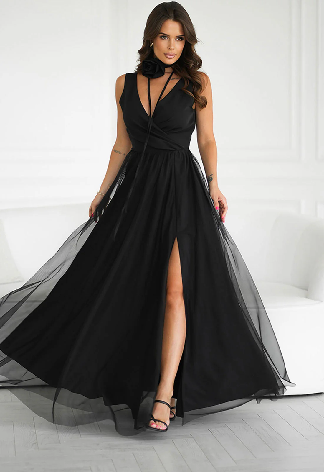 LBD Exclusive Black Angelina Tulle Dress
