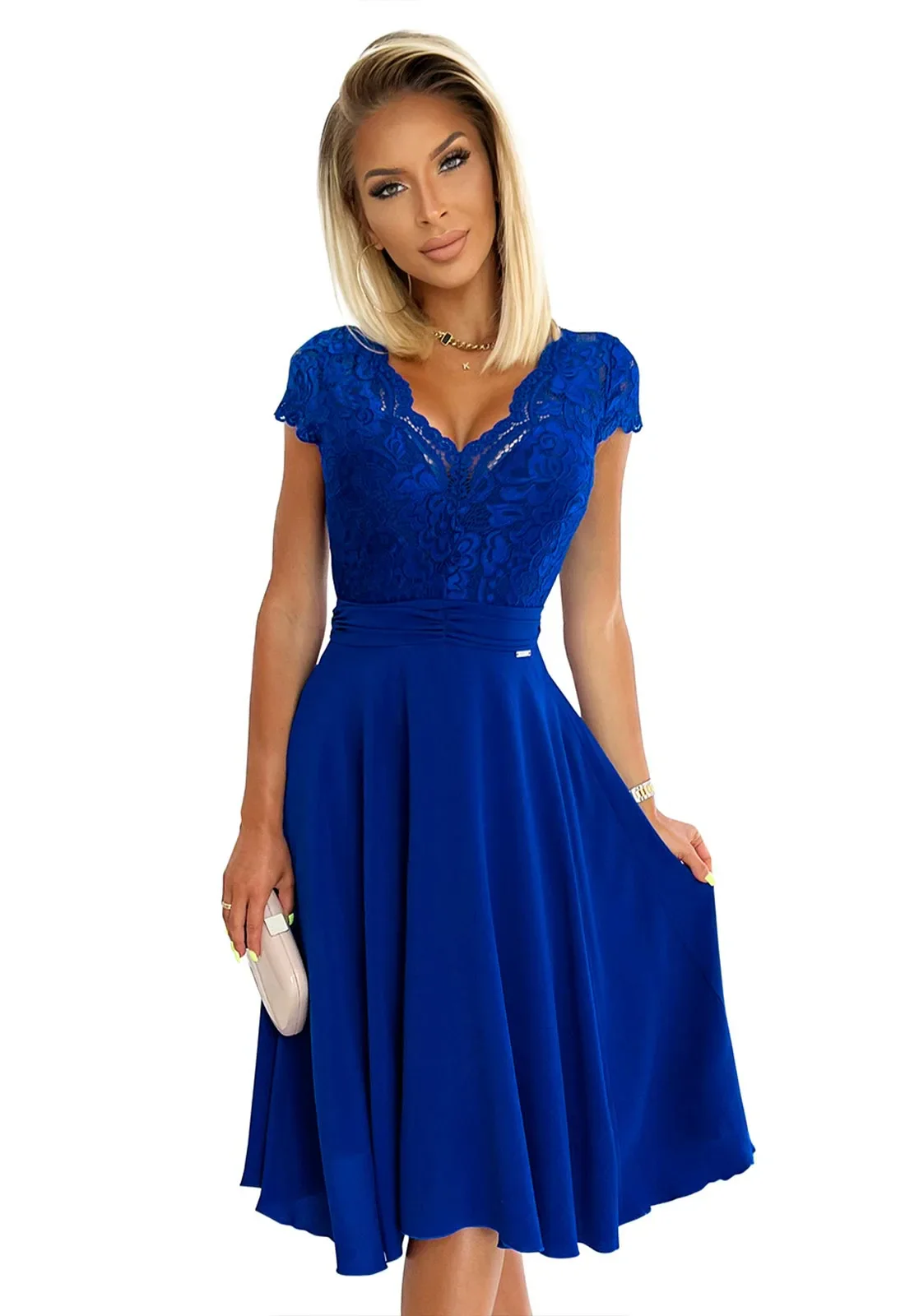 LBD Exclusive Blue Linda Party Dress - Image 3