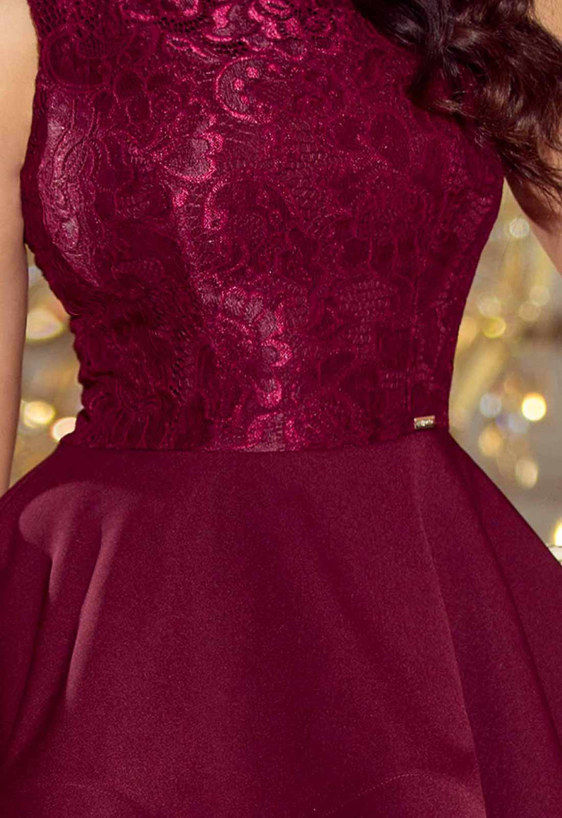 LBD Exclusive Burgundy Bianka Party Dress - Image 4