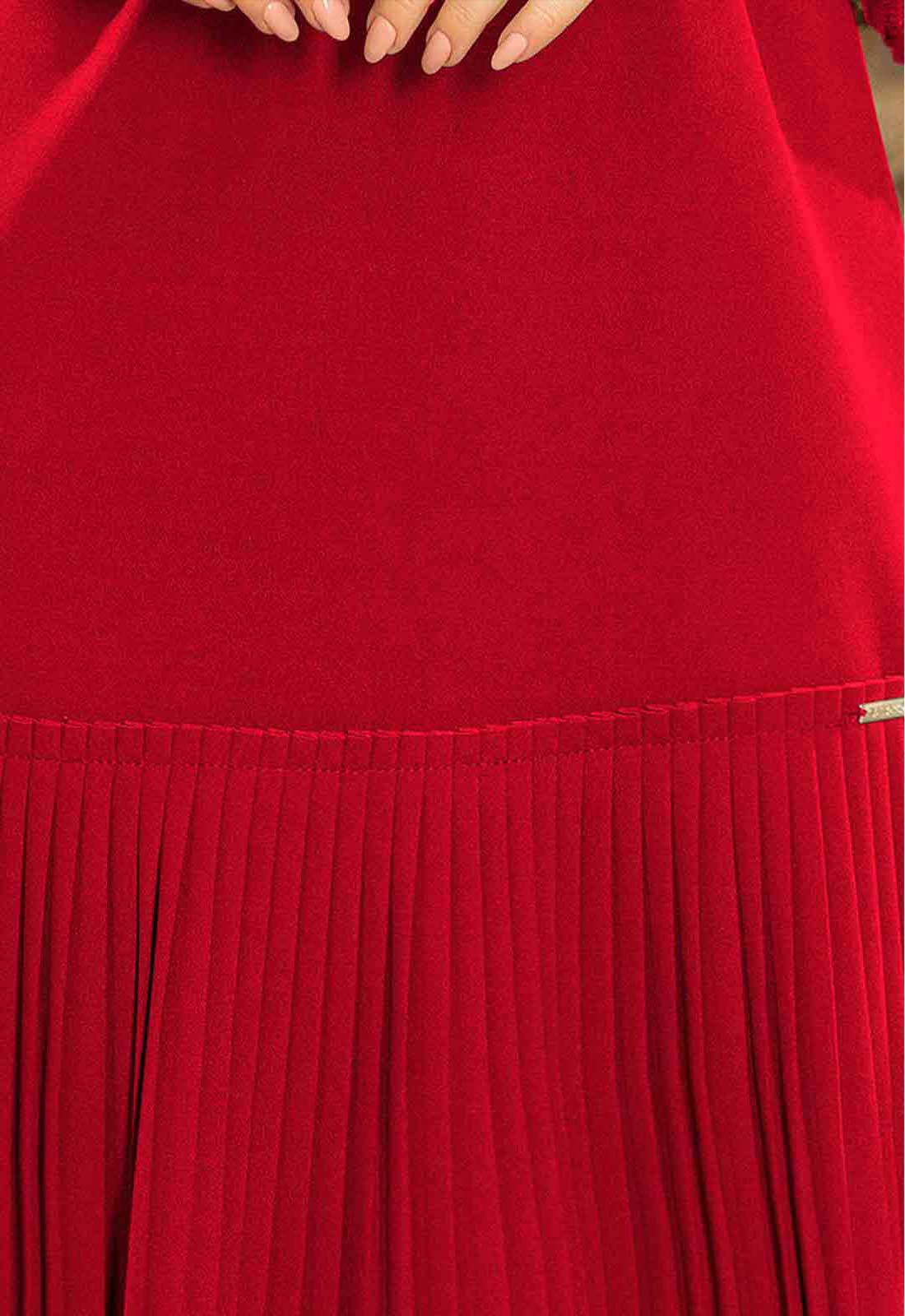 LBD Exclusive Burgundy Lucy Shift Dress - Image 5
