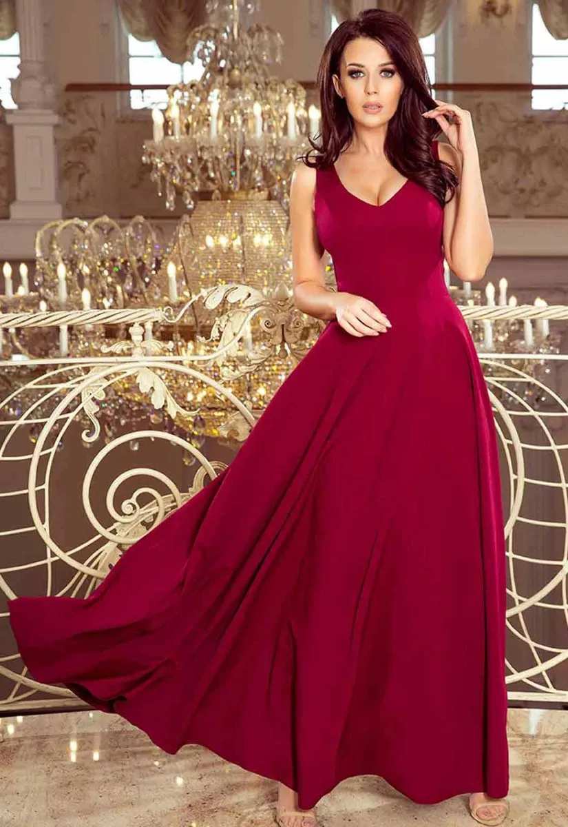LBD Exclusive Burgundy Maxi Dress - Image 10