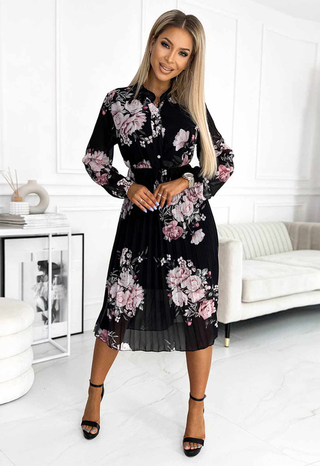 LBD Exclusive Dark Carla Print Dress - Image 4