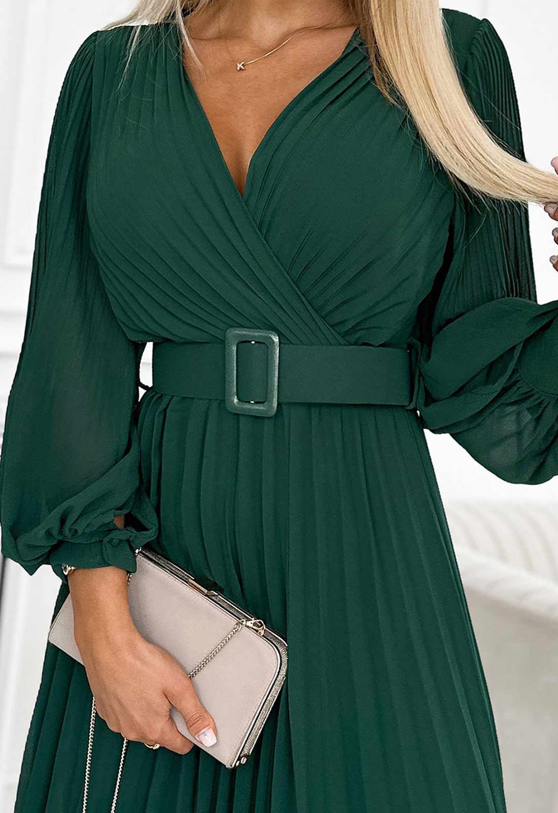 LBD Exclusive Green Klara Dress - Image 6