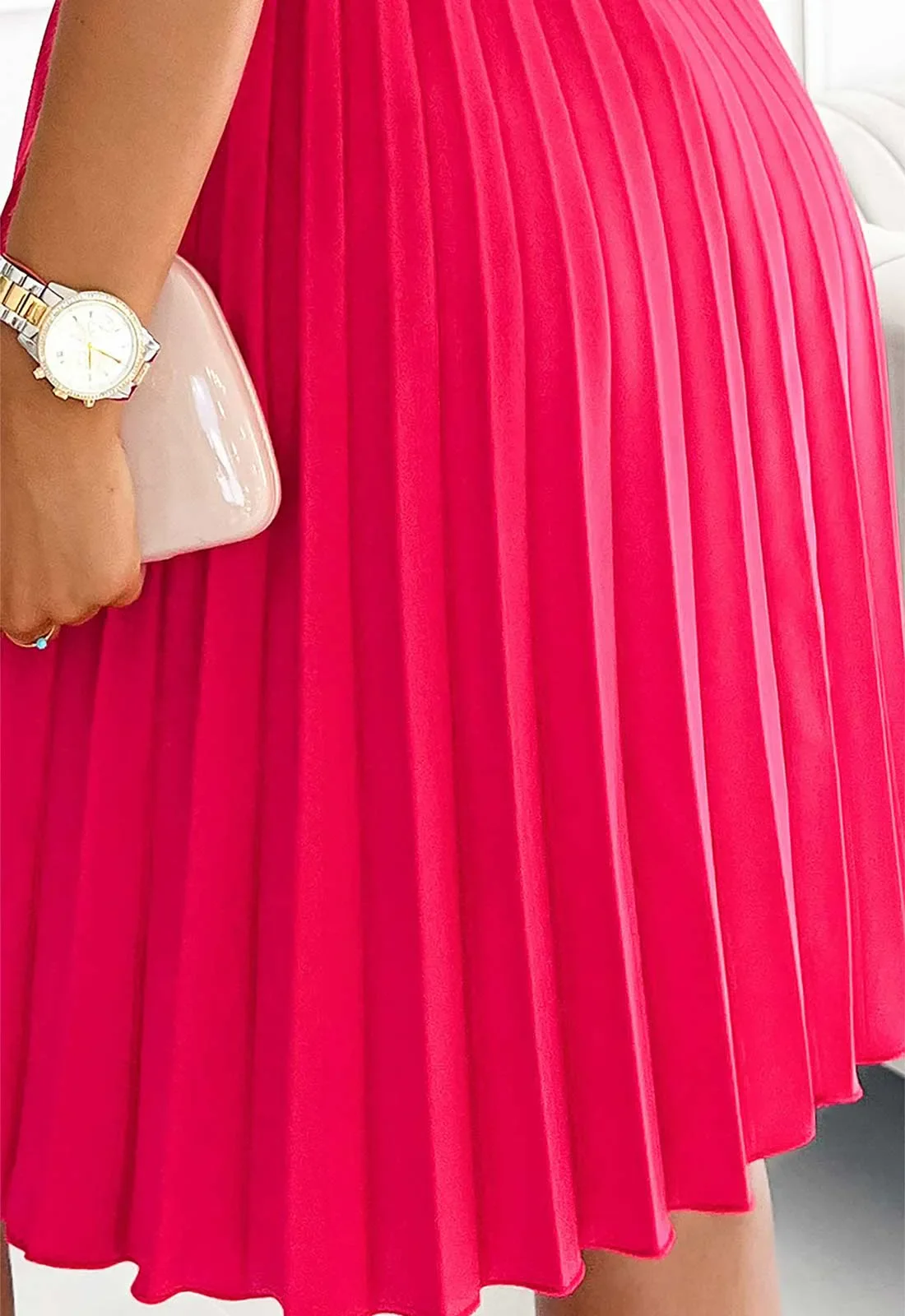 LBD Exclusive Pink Wendy Cocktail Dress - Image 6