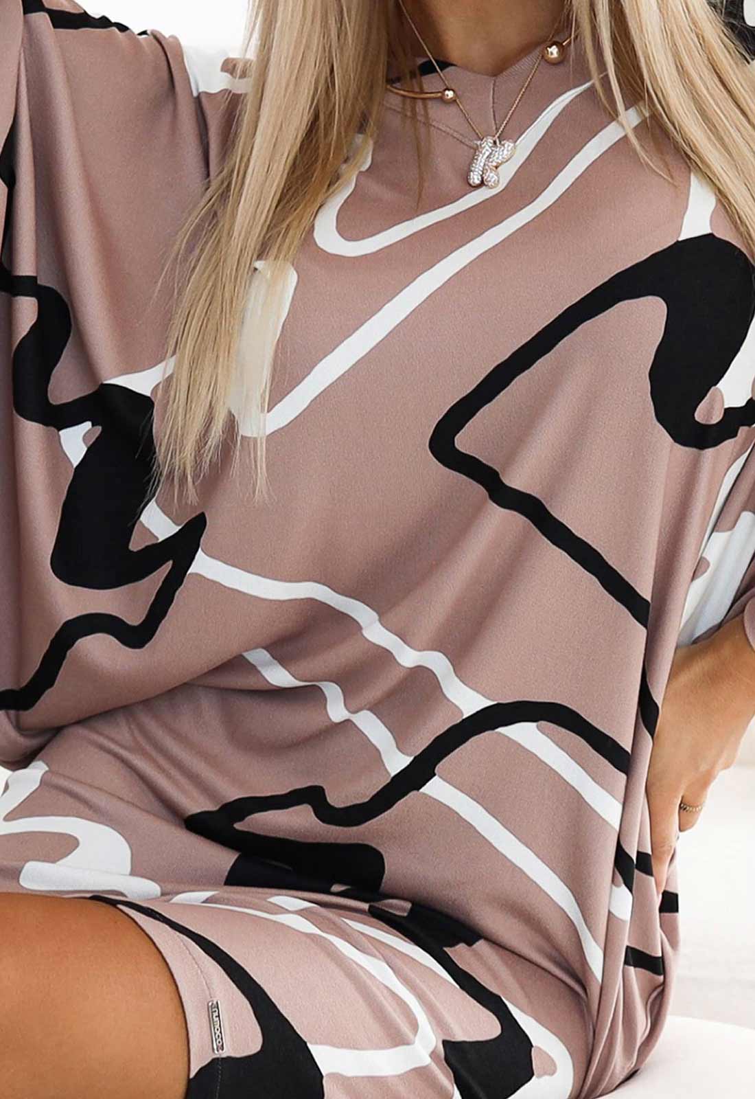 LBD Exclusive Print Design Ella Jumper Dress - Image 7
