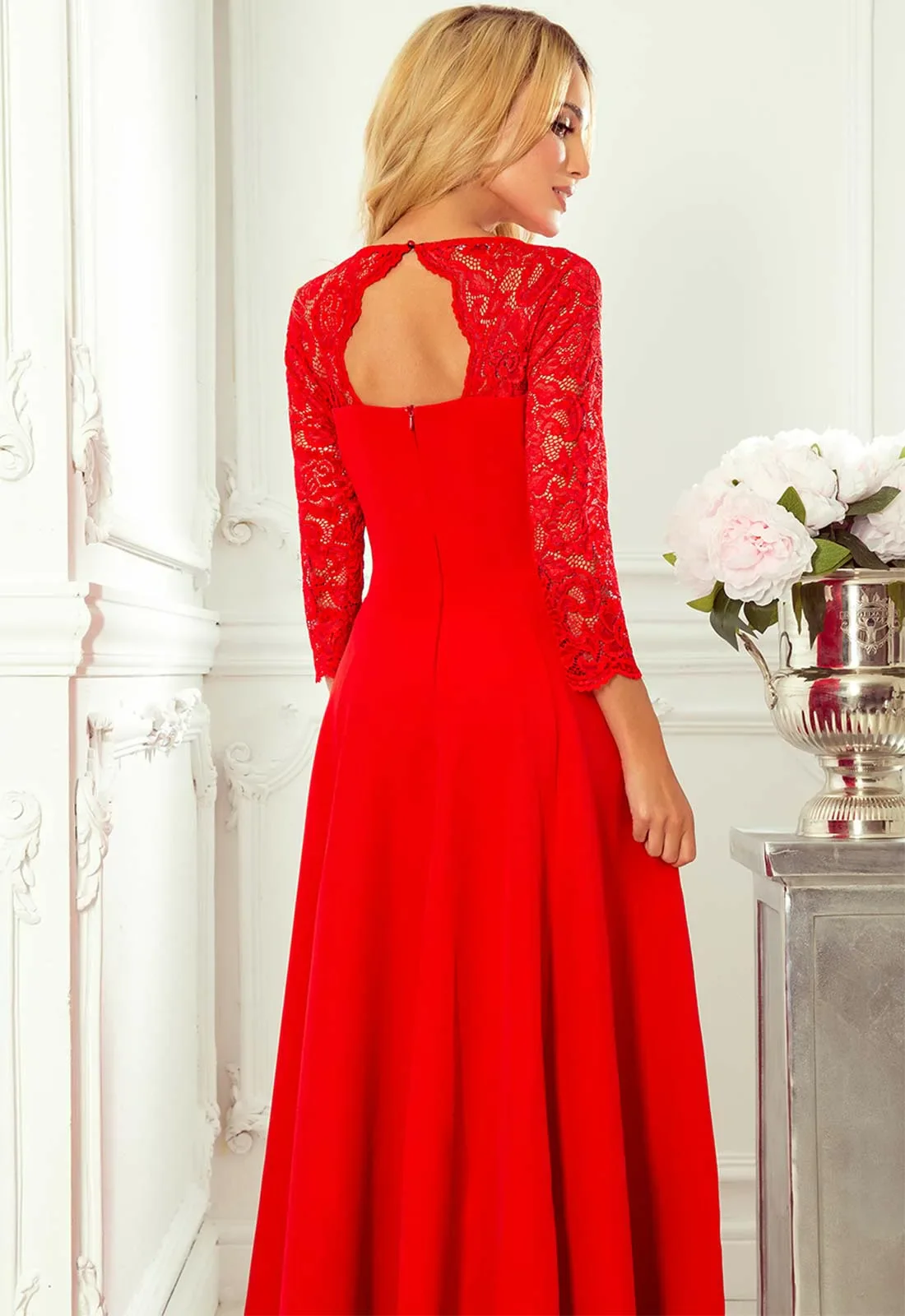 LBD Exclusive Red Amber Maxi Dress - Image 2