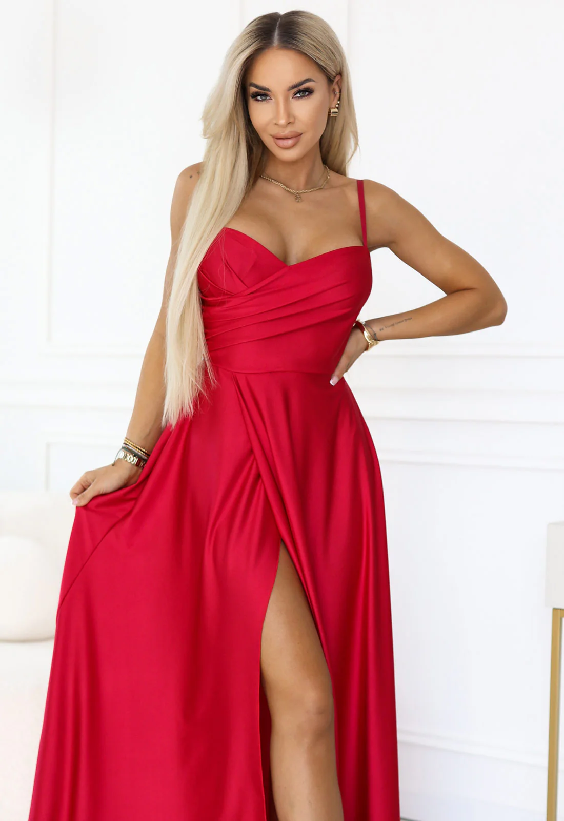 LBD Exclusive Red Diana Maxi Dress - Image 4