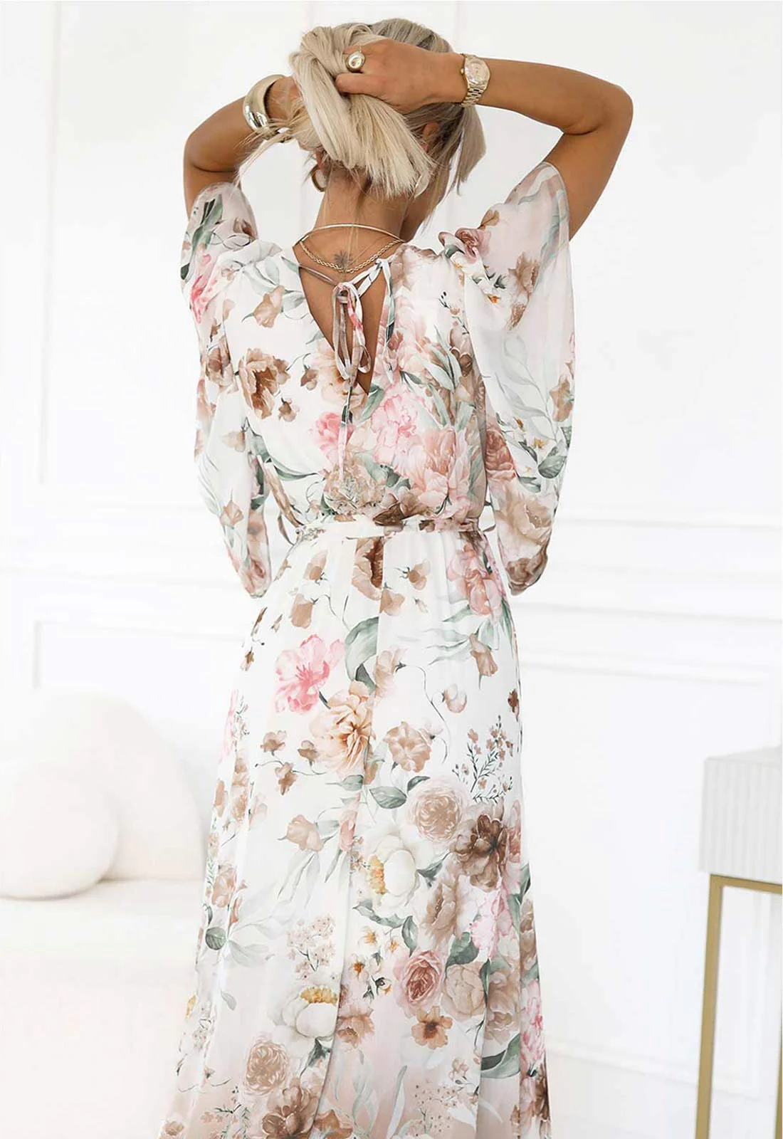 LBD Exclusive Sunset Paradise Floral Maxi Dress - Image 5