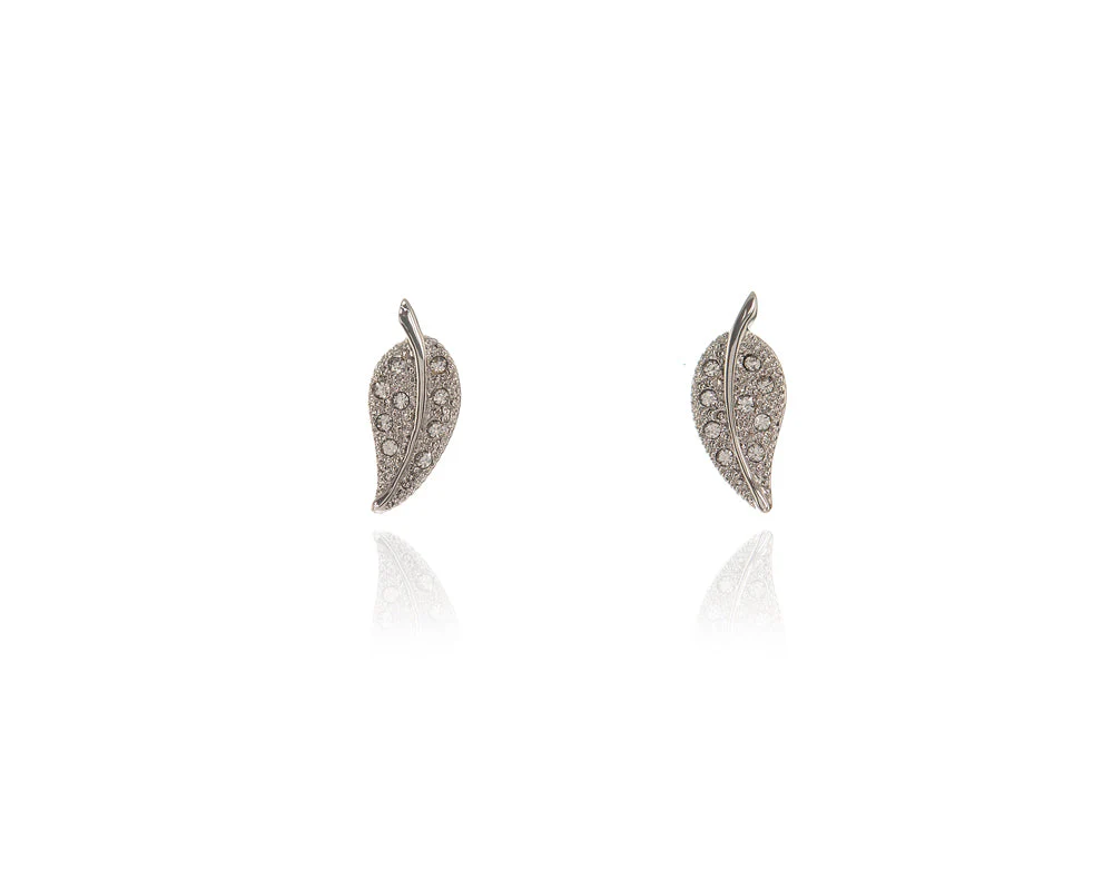 Cachet London Leafy Silver Earrings - Image 11