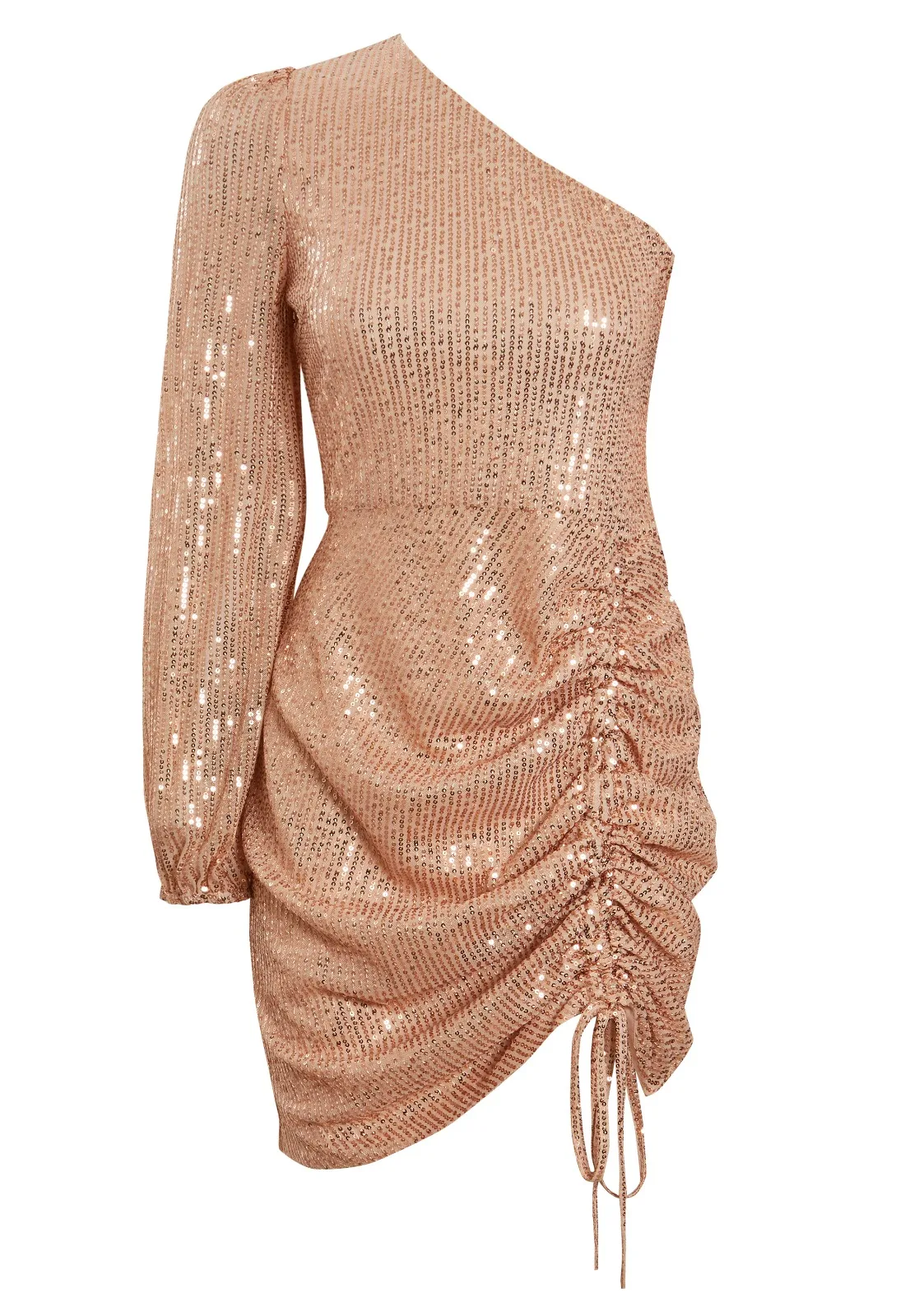 Little Black Dress Champagne Scarlett Sequin Dress - Image 5