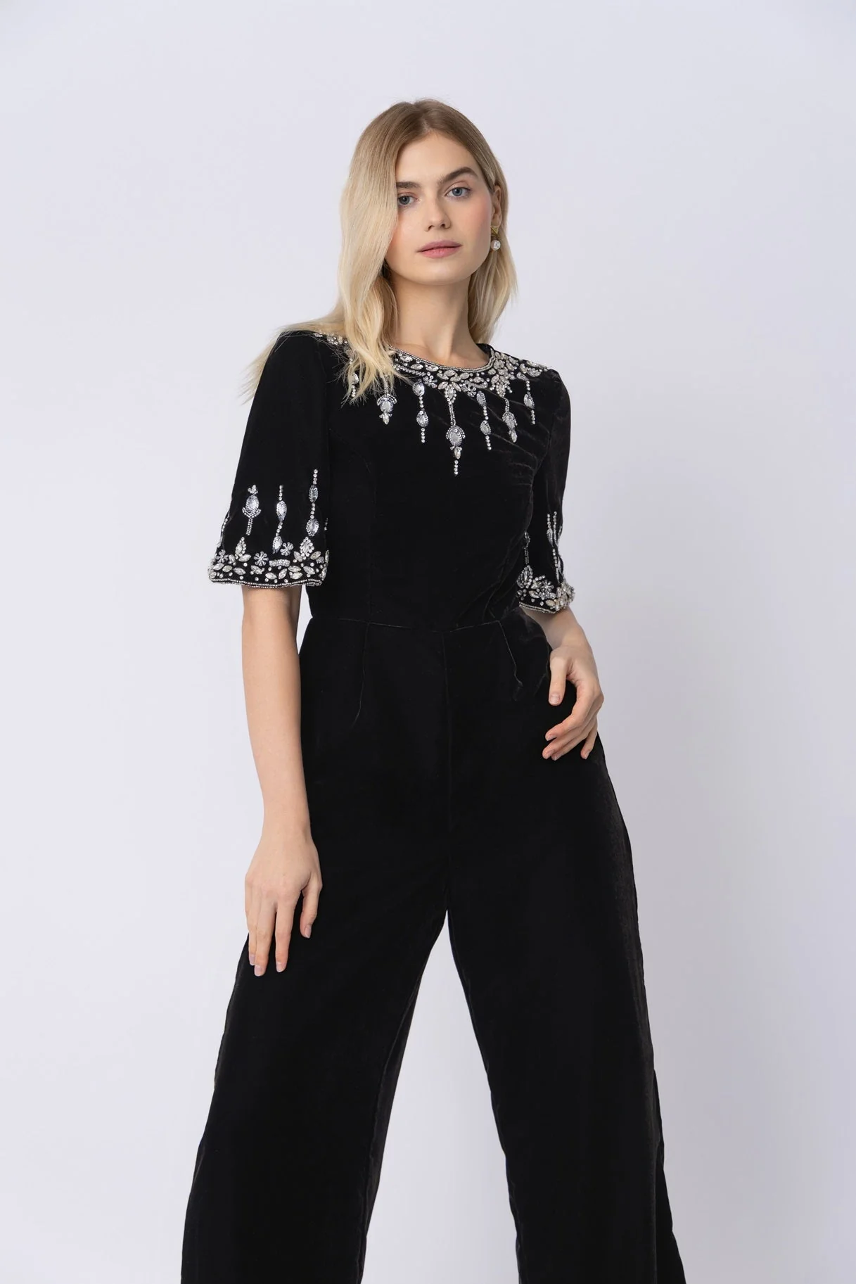 Raishma Couture Black Luna Black Jumpsuit - Image 2